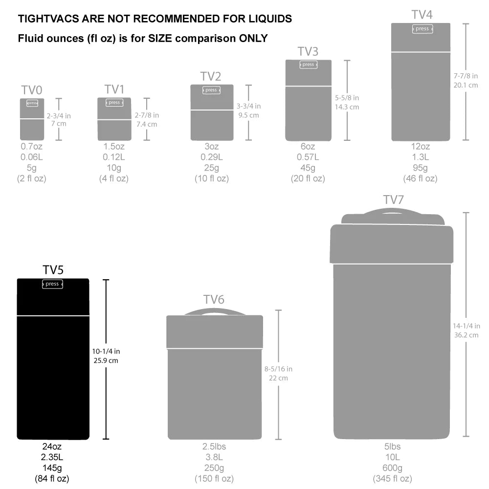 נובמבר 4 - מיכל ואקום לקפה Tight Vac - 2.35L (680 גרם פולי קפה)